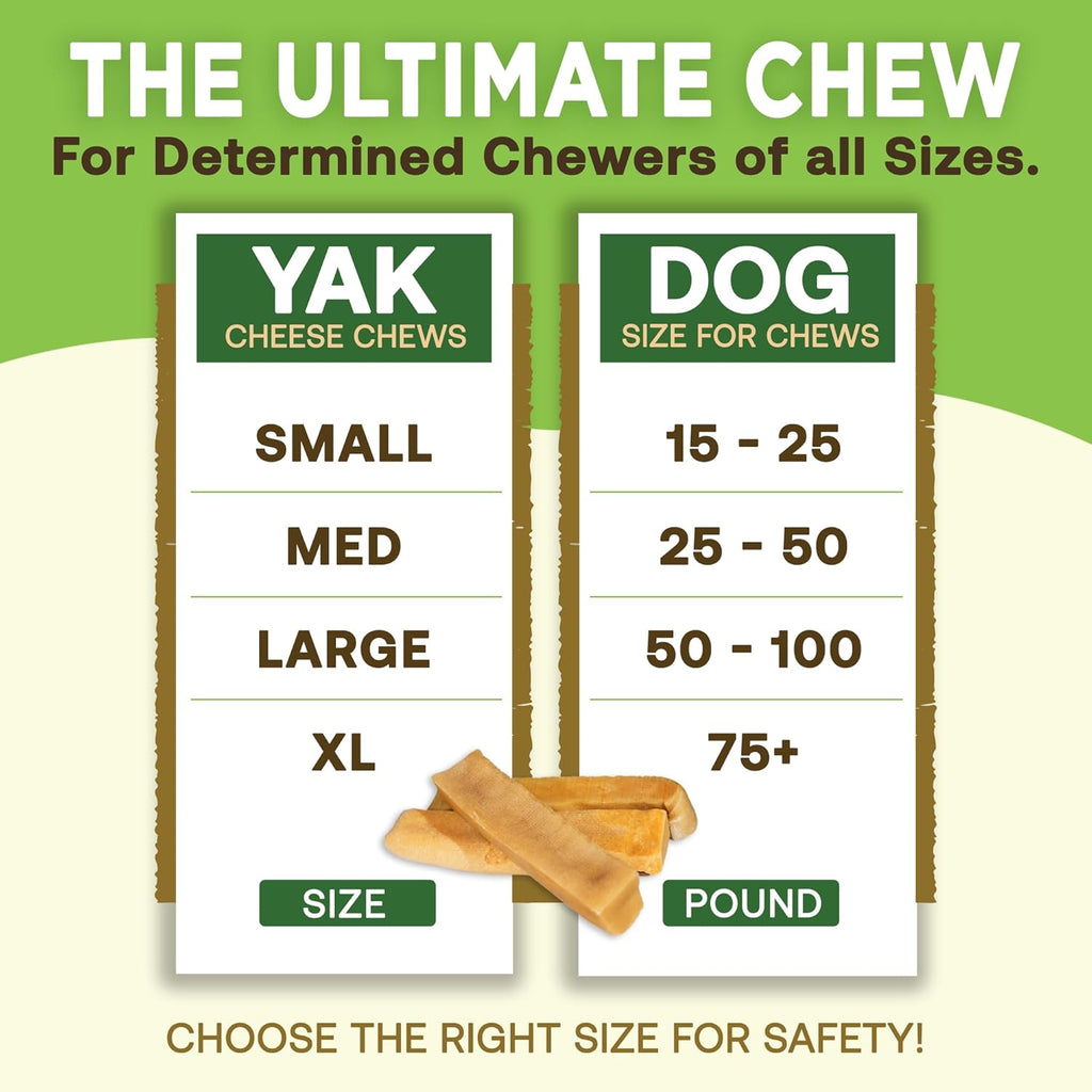 Gold Yak Chews for Medium Dogs (3 Medium Sized Chews)